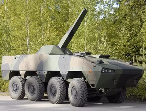 Súng cối APC 120mm.