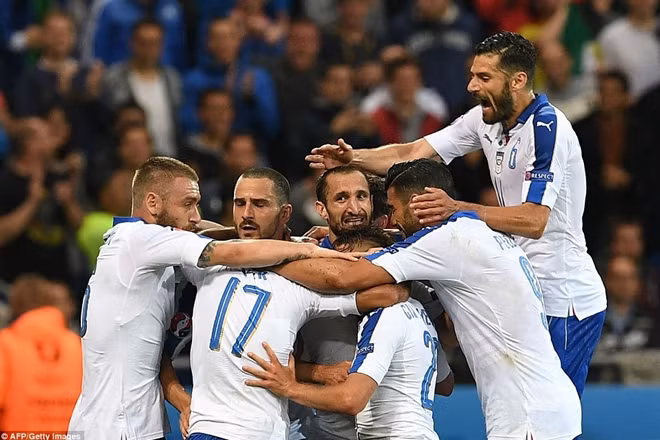 Các cầu thủ Italia đã có trận thi đấu xuất sắc.