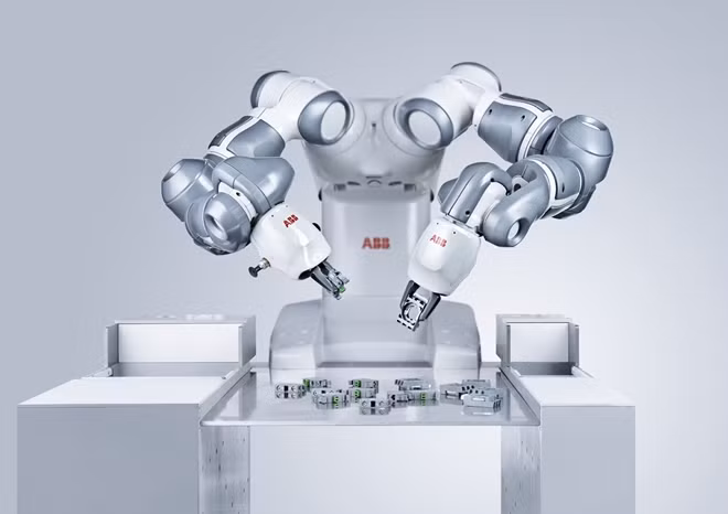Robot Yumi được trưng bày tại triển lãm