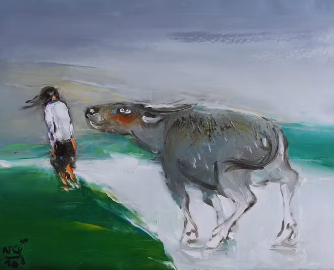 Bức họa "Đường dài"