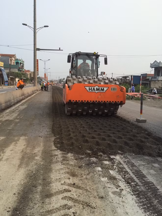 Thí điểm công nghệ tại đoạn đường trên QL1 cũ thuộc địa phận Hà Nam