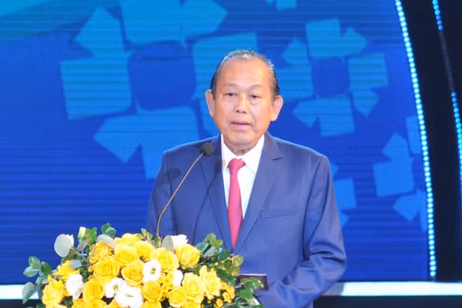 Phó Thủ tướng thường trực Chính phủ Trương Hòa Bình đánh giá cao sự nỗ lực cùng những đóng góp quan trọng của các doanh nghiệp THQG Việt Nam trong sự nghiệp phát triển kinh tế - xã hội.