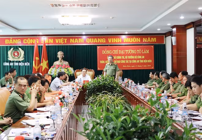 Đại tướng Tô Lâm phát biểu tại Hội nghị.
