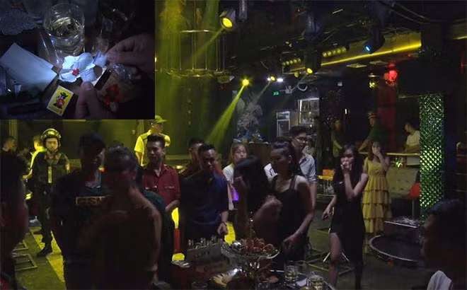 Gần 50 người đang nhảy nhót trong quán Bar K-club thì có 15 thanh niên gồm cả nam và nữ dương tính với ma túy.