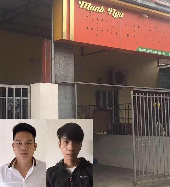 Các đối tượng trong vụ án và cửa hàng cầm đồ.