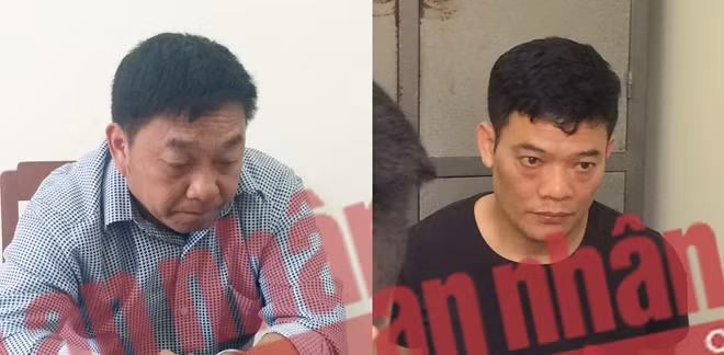 Phàng A Nhà và Nguyễn Văn Vẻ tại cơ quan điều tra.