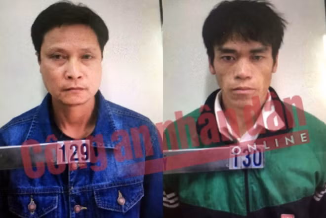 Đối tượng Mai Đức Tính (bìa trái) và Giàng A Di.