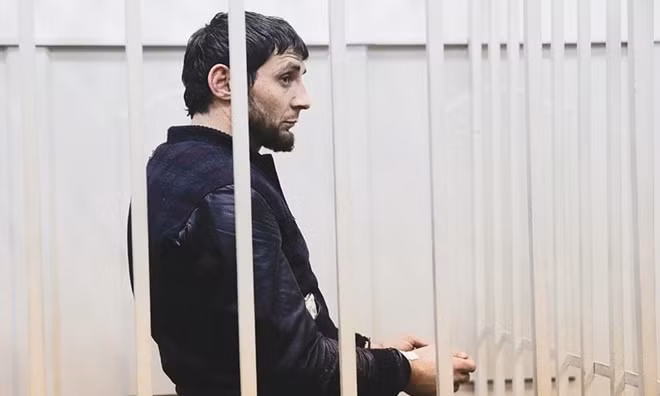 Zaur Dadaev bị cáo nhận mức án tù cao nhất 20 năm. Ảnh: Tòa án Moscow
