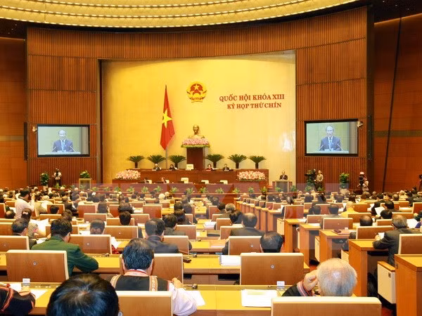 Kỳ họp Kỳ họp thứ 9, Quốc hội khóa XIII. Ảnh: Doãn Tấn/TTXVN.