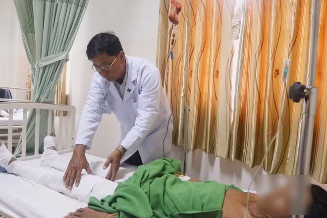 Các nạn nhân trong vụ tai nạn được điều trị tại Bệnh viện Đa khoa Hoàn Mỹ.