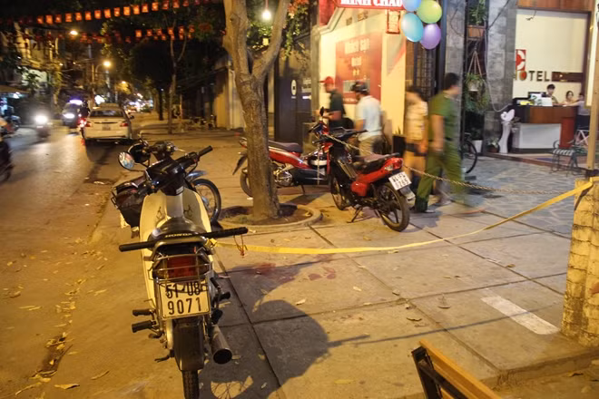 Nơi nạn nhân gục xuống và tử vong
