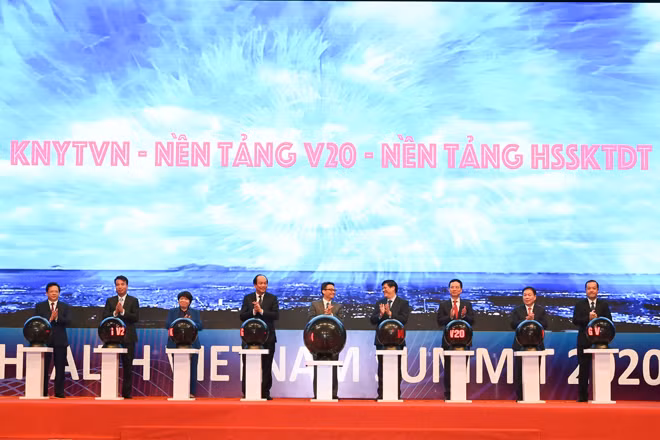Khai trương hai Nền tảng quan trọng của Ngành y tế: Mạng kết nối Y tế Việt Nam và Hồ sơ sức khỏe cá nhân. Khai trương hai Nền tảng quan trọng của Ngành y tế: Mạng kết nối Y tế Việt Nam và Hồ sơ sức khỏe cá nhân.