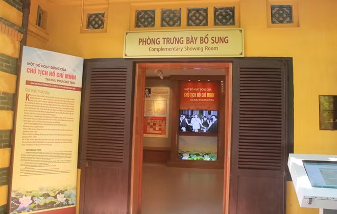 Phòng trưng bày bổ sung, một trong số các nội dung mới được Khu di tích chuẩn bị phục vụ du khách
