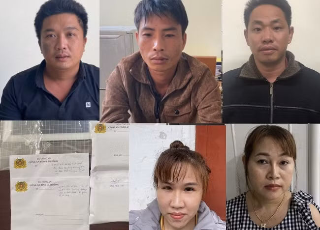 Các đối tượng có liên quan bị Công an bắt giữ