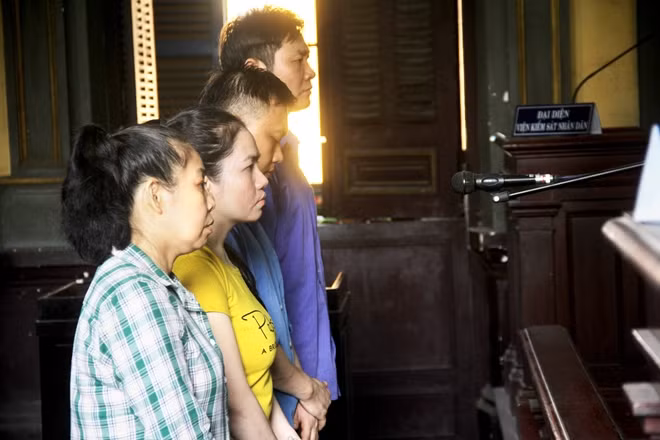 Các bị cáo tại tòa