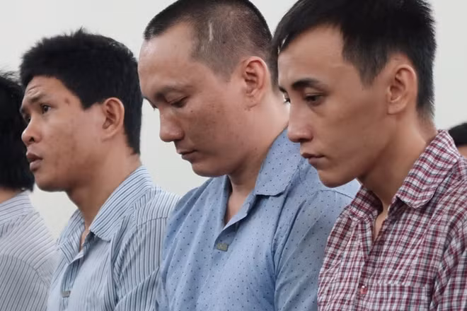 Các bị cáo tại toà