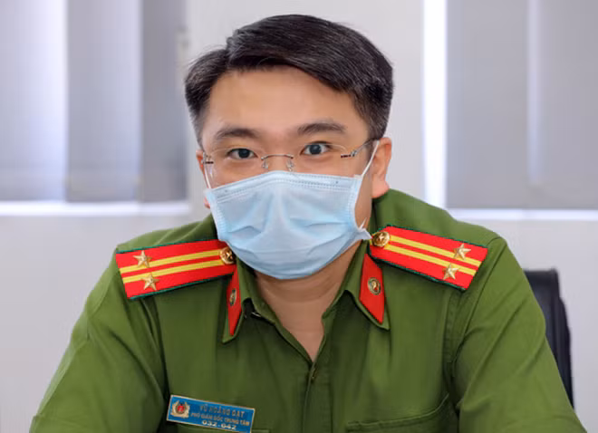 Trung tá Vũ Hoàng Đạt - Ảnh: VIỆT DŨNG