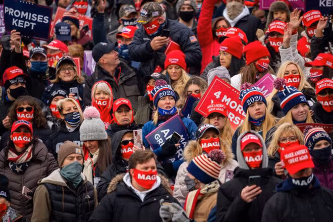 Những người ủng hộ ông Trump.