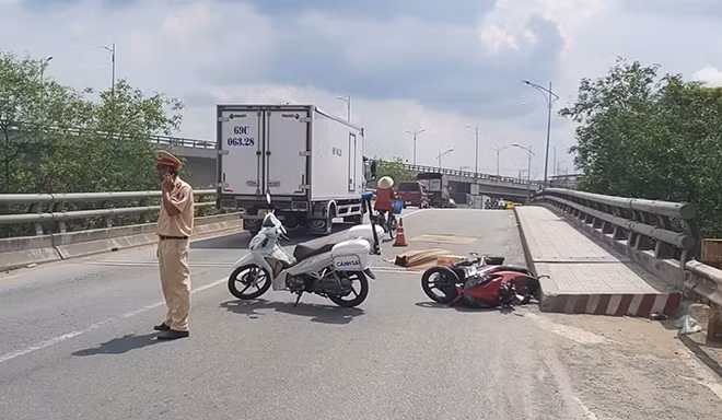 Hiện trường vụ tai nạn.