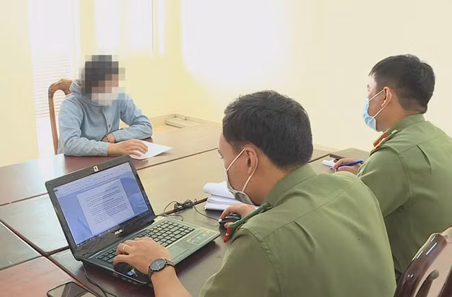 Cơ quan Công an lập hồ sơ để xử lý vi phạm của Phạm Thị P.
