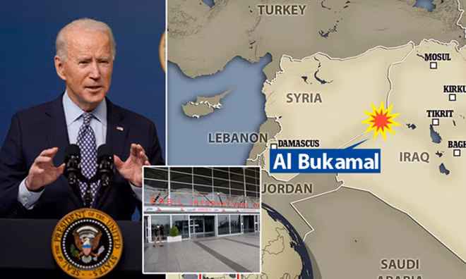 Ngày 25-2, Tổng thống Mỹ Joe Biden lần đầu tiên ra lệnh không kích nhắm vào Syria.