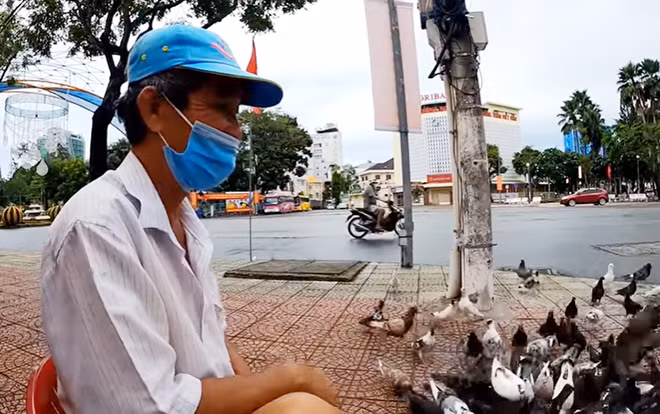 9 năm qua, không một ngày nào đàn bồ câu bị bỏ đói.