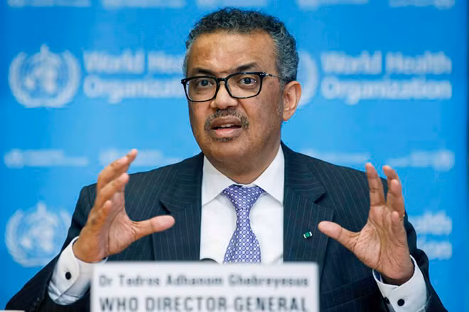 Giám đốc WHO Tedros Adhanom Ghebreyesus.