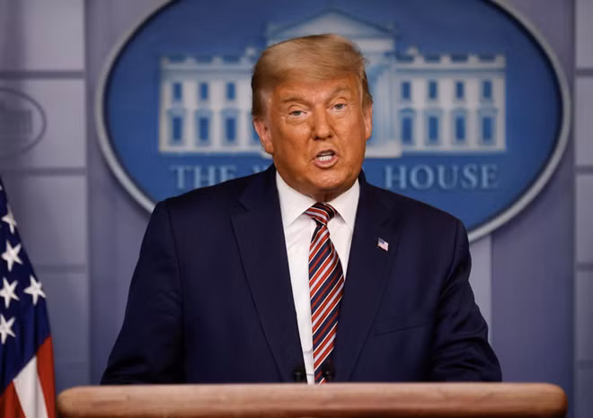 Ông Trump phát biểu hôm 5/11. (Ảnh: Reuters)