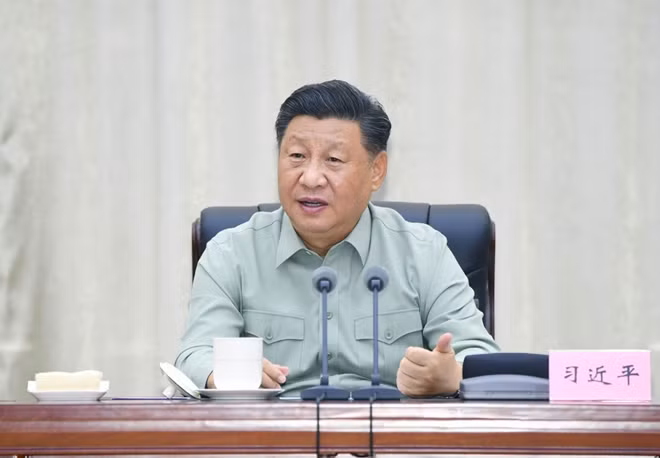 Ông Tập phát biểu tại buổi thị sát. (Ảnh: Chinadaily)
