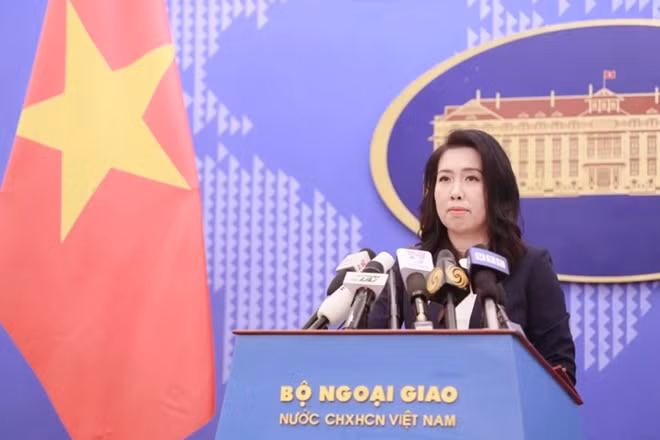 Người phát ngôn Bộ Ngoại giao Lê Thị Thu Hằng.