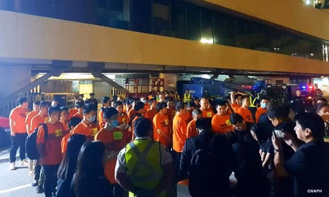 Philippines trục xuất 312 người Trung Quốc về nước. (Ảnh: cnnphillipines)