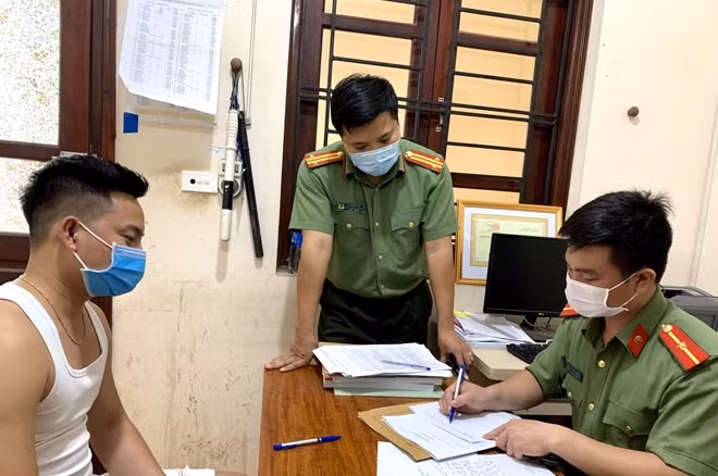 Cơ quan Công an làm việc với anh Đỗ Văn T