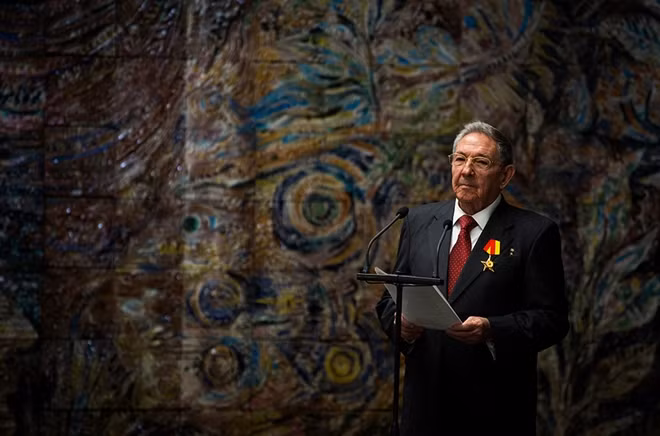 Chủ tịch Raul Castro phát biểu tại Lễ đón Tổng Bí thư Nguyễn Phú Trọng.