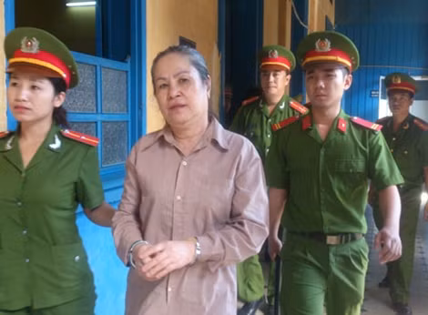 Bị cáo Bé sau phiên xử.