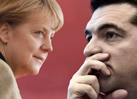Thủ tướng Đức Angela Merkel (trái) kêu gọi ông Tsipras phải nỗ lực và nhận hỗ trợ từ các thành viên EU, mà Đức là đồng minh lớn.