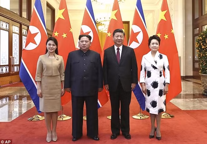 Chuyến công du của nhà lãnh đạo Triều Tiên đến Trung Quốc kéo dài trong 4 ngày từ 25 đến 28-3. Ảnh: AP