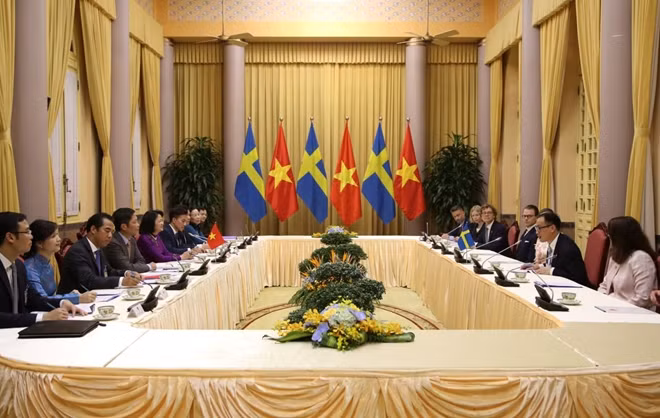 Toàn cảnh buổi Hội đàm.