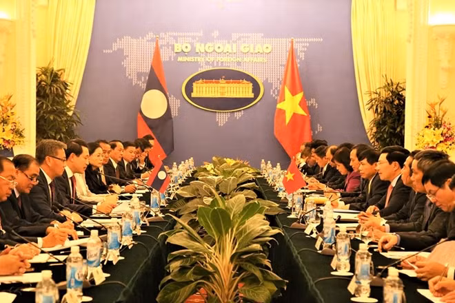 Toàn cảnh buổi Hội đàm.
