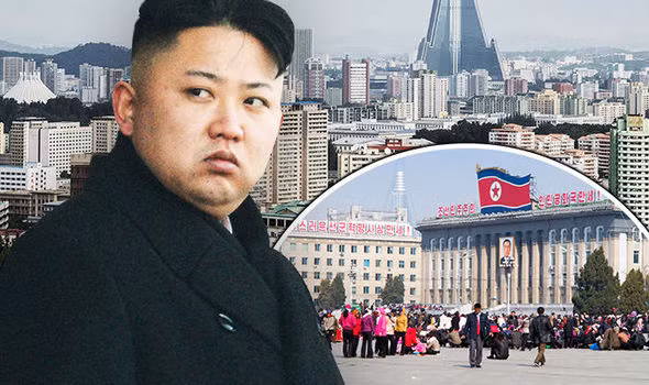 Nhà lãnh đạo CHDCND Triều Tiên Kim Jong-un ngày 13-4 đã yêu cầu khoảng 1/4 dân số Bình Nhưỡng rời khỏi thành phố ngay lập tức. Ảnh: Express