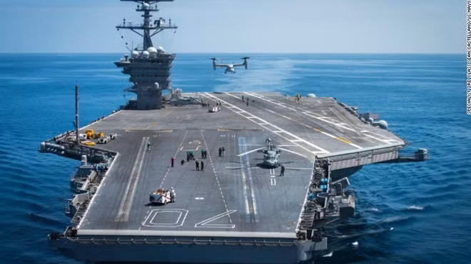 Một siêu tàu sân bay của Mỹ. Ảnh: CNN