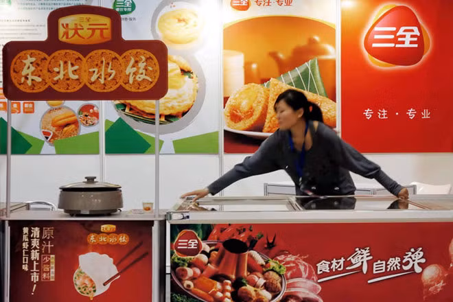 Một gian hàng của công ty Sanquan. Ảnh: Reuters