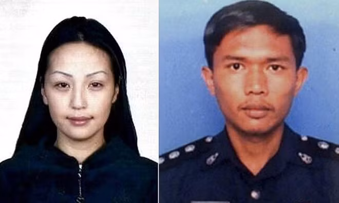 Người mẫu Mông Cổ Altantuya Shaariibuu (trái) bị sát hại năm 2006. Ảnh: Interpol