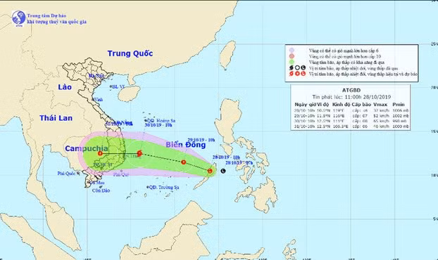 Cơn ATNĐ dự kiến mạnh lên thành bão khi đổ bộ sẽ kết hợp với nước dâng do triều cường nên sẽ ảnh hưởng rất lớn đến cả khu vực Trung bộ.