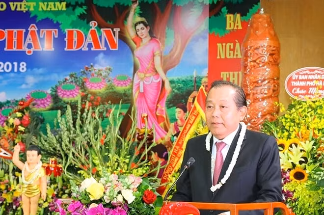 Phó Thủ tướng Thường trực Trương Hòa Bình phát biểu tại buổi lễ