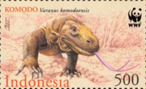 Rồng Komodo là biểu tượng quốc gia của Indonesia.