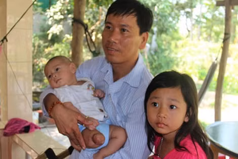 Anh Nam và cháu Huy.