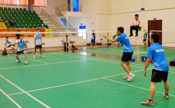 Cầu lông là một trong những môn thể thao phát triển của lực lượng Công an.