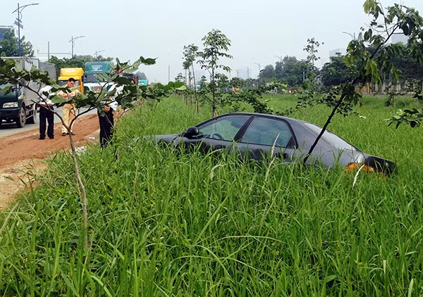 Hiện trường vụ TNGT.