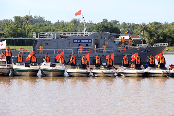 Lực lượng CSCĐ, Bộ Tư lệnh Cảnh sát cơ động tham dự diễn tập vào sáng 18/9.