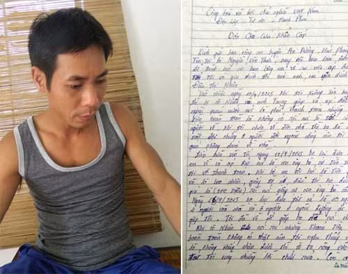 Đơn cầu cứu của anh Thức.